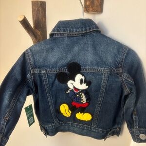 Gap Mickey Mouse jean jacket NWT 6-12 months